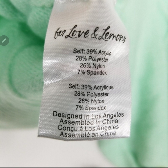 🍋For Love and Lemons Sutton Cropped Sweater - Picture 6 of 11